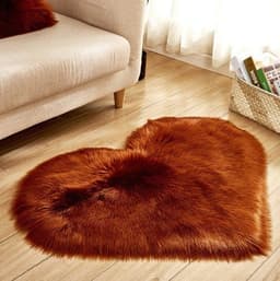 image-Plush Heart Shaped Carpet Non-Slip Mat Fluffy Rug Floor Mat Blanket Sofa Cushion Foot Pad Carpets For Living Room Home Decor