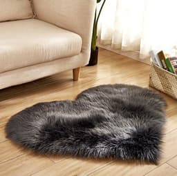 image-Plush Heart Shaped Carpet Non-Slip Mat Fluffy Rug Floor Mat Blanket Sofa Cushion Foot Pad Carpets For Living Room Home Decor