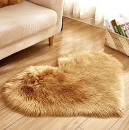 image-Plush Heart Shaped Carpet Non-Slip Mat Fluffy Rug Floor Mat Blanket Sofa Cushion Foot Pad Carpets For Living Room Home Decor
