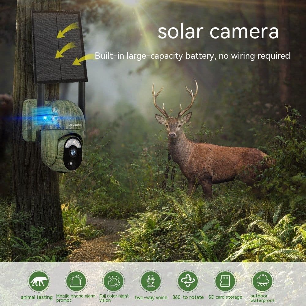 image-Camouflage 4G Solar Camera With Low Power Consumption And High-definition Full Color