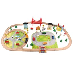 image-Children's Train Track Set Assembling Building Blocks Toys