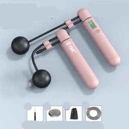 image-Rope Skipping Smart Counter Cordless Fitness Weight Loss Exercise Weight-bearing Fat Reduction Steel Wire Rope Professional Fat Burning