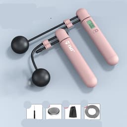 image-Rope Skipping Smart Counter Cordless Fitness Weight Loss Exercise Weight-bearing Fat Reduction Steel Wire Rope Professional Fat Burning