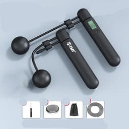 image-Rope Skipping Smart Counter Cordless Fitness Weight Loss Exercise Weight-bearing Fat Reduction Steel Wire Rope Professional Fat Burning