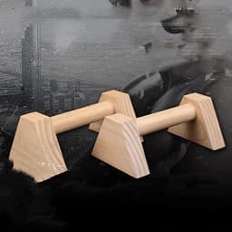 image-Street Fitness Russian Push-up Solid Wood Outdoor Inverted Stand