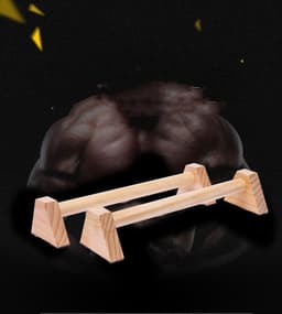 image-Street Fitness Russian Push-up Solid Wood Outdoor Inverted Stand