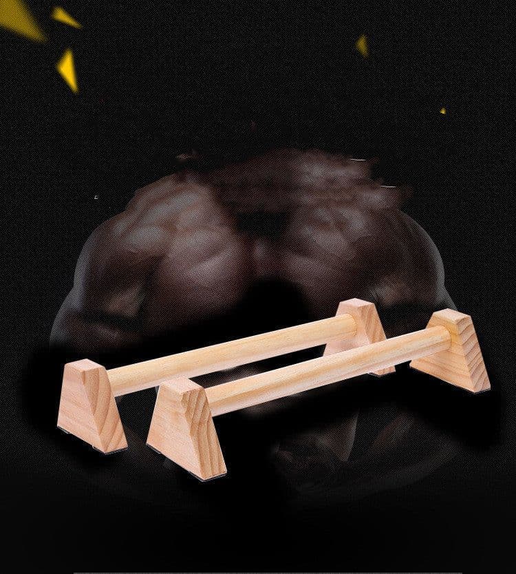 image-Street Fitness Russian Push-up Solid Wood Outdoor Inverted Stand