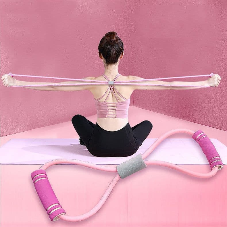 image-Eight-Shaped Elastic Rope Stretch Belt Exercise Arm Fitness Equipment