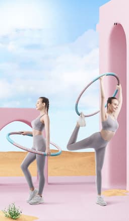 image-Hoop New Abdomen Beautiful WEaist Women Increase Weight Loss Exercise