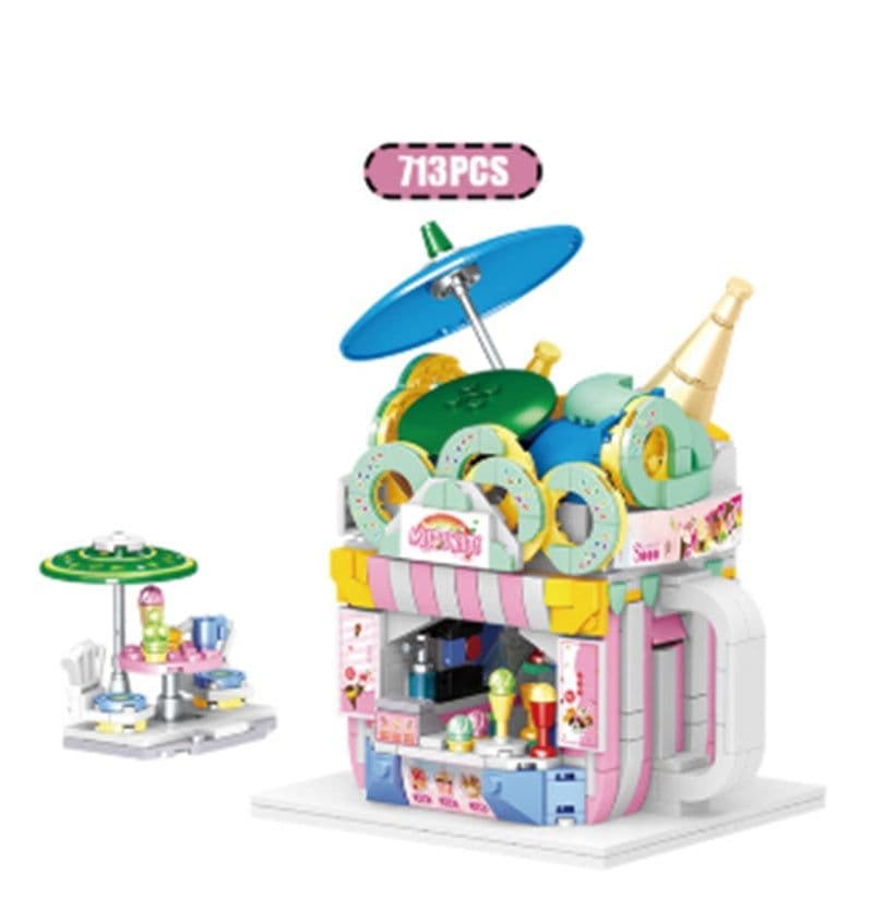 image-Burger Fruit Girl Assembled Toy Gift