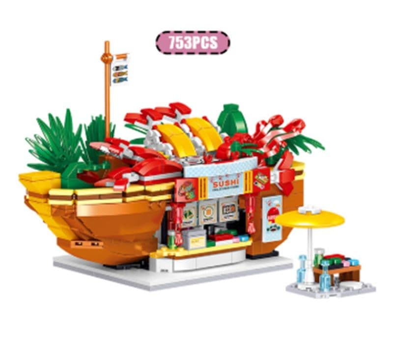 image-Burger Fruit Girl Assembled Toy Gift