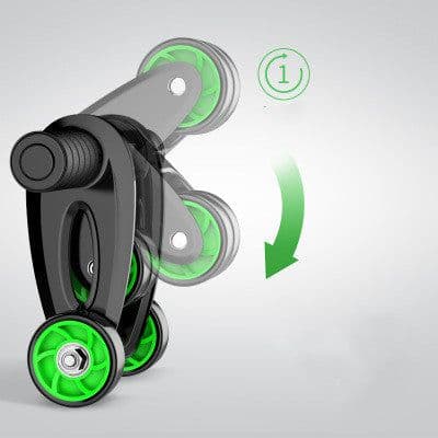 image-Foldable Abdominal Wheel Abdominal Muscle Wheel Roller Home Fitness Equipment