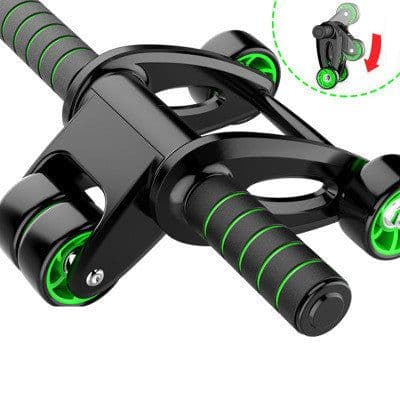image-Foldable Abdominal Wheel Abdominal Muscle Wheel Roller Home Fitness Equipment