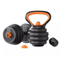 image-Men's Fitness Equipment Rubberized Dumbbell Household Kettlebell Removable Barbell