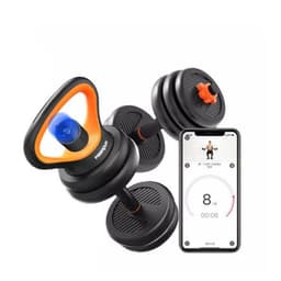 image-Men's Fitness Equipment Rubberized Dumbbell Household Kettlebell Removable Barbell