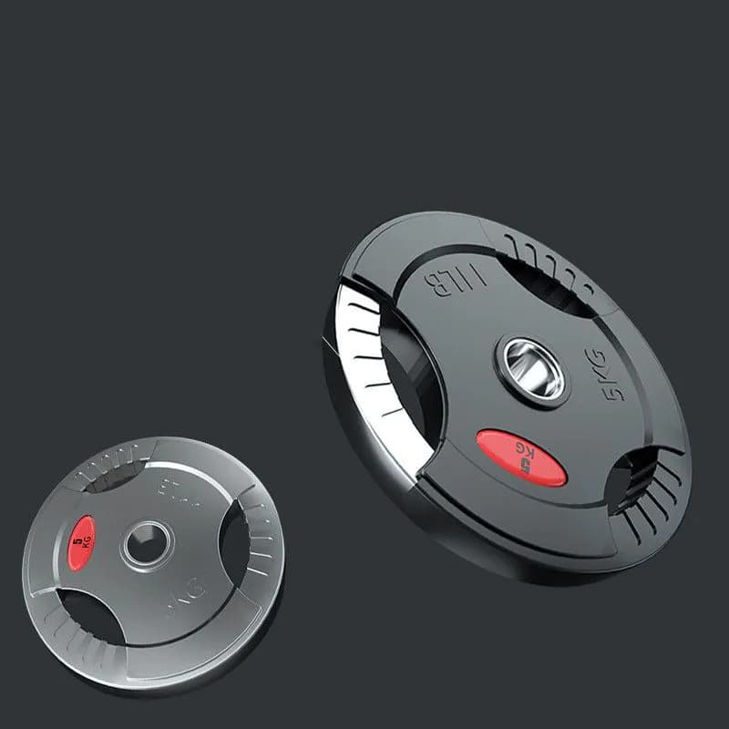 image-Rubber Covered Men's Barbell Set