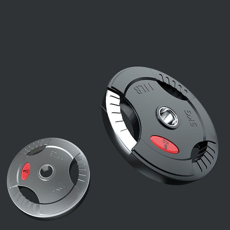 image-Rubber Covered Men's Barbell Set