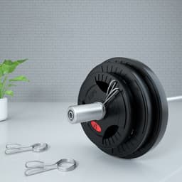 image-Rubber Covered Men's Barbell Set