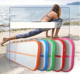 image-Brushed Air Cushion Training Mat Inflatable Gymnastics Sanda Taekwondo Somersault Air Cushion