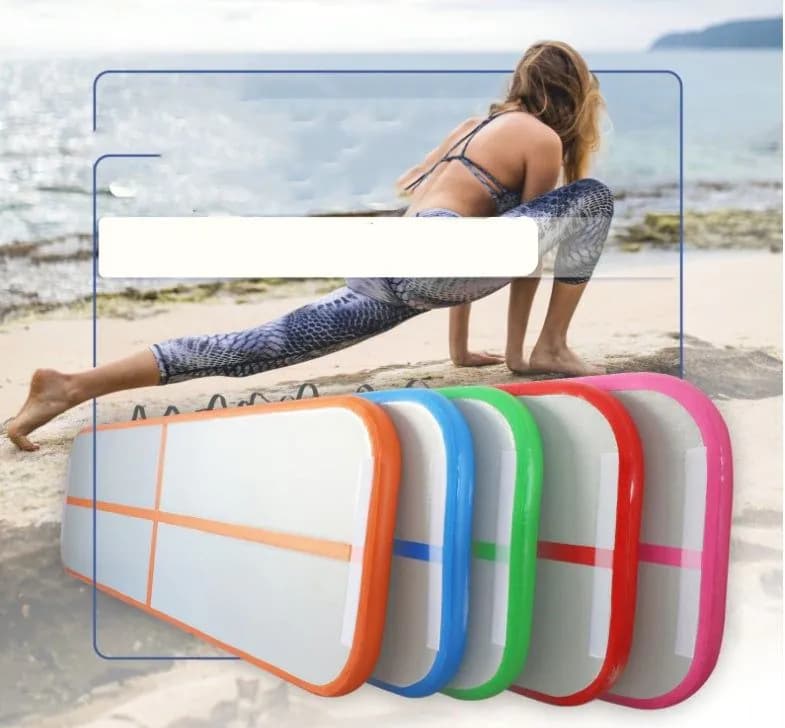 image-Brushed Air Cushion Training Mat Inflatable Gymnastics Sanda Taekwondo Somersault Air Cushion