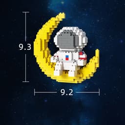 image-Creative Diy Mini Astronaut Building Blocks Children Toy Birthday Gifts