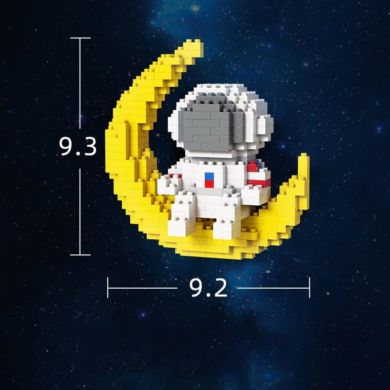 image-Creative Diy Mini Astronaut Building Blocks Children Toy Birthday Gifts