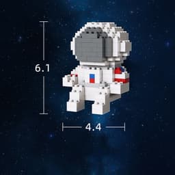 image-Creative Diy Mini Astronaut Building Blocks Children Toy Birthday Gifts