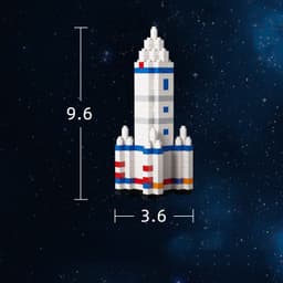 image-Creative Diy Mini Astronaut Building Blocks Children Toy Birthday Gifts