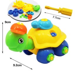 image-Children's Toys Detachable and Assembled Motorcycle Plastic Building Block Toys