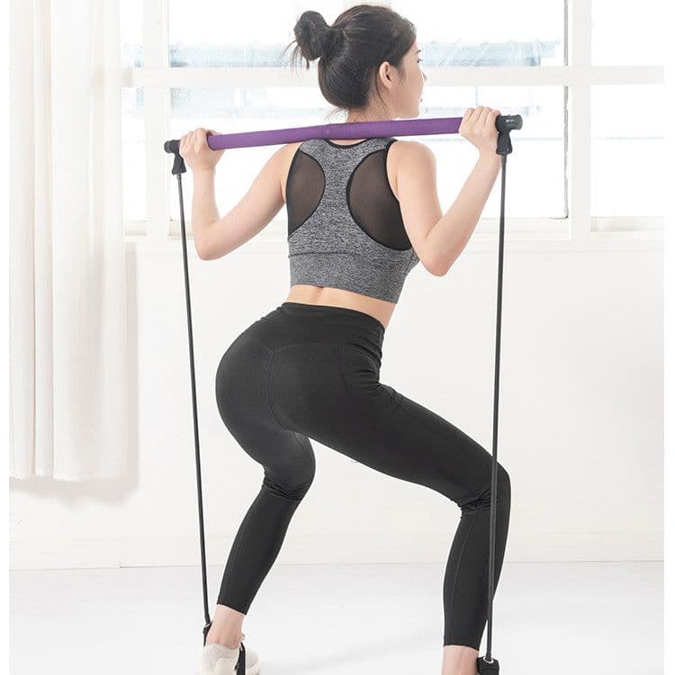 image-Pilates Bar, Yoga Bar, Fitness Body, Yoga, Slimming, Pilates Bar, Tension Bar, Multifunctional Abdomen And Chest Expander