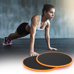 image-1 Pair Abdominal Core Training Exercise Equipment Fitness Glide Plate Sports Sliding Disc Body Exercises Training Slide Pad