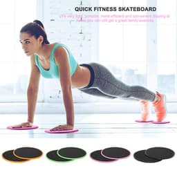 image-1 Pair Abdominal Core Training Exercise Equipment Fitness Glide Plate Sports Sliding Disc Body Exercises Training Slide Pad