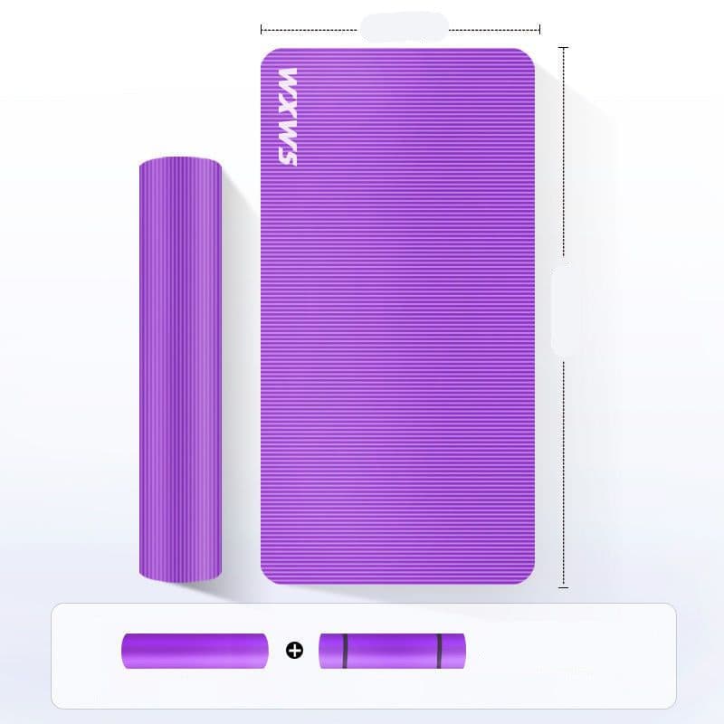 image-Yoga mat thickened non-slip fitness mat for men and women beginners adult widened weight loss home single mat