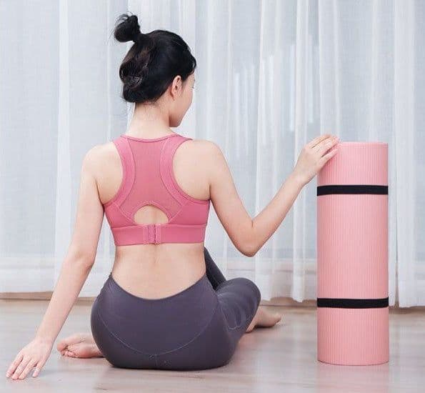 image-Yoga mat thickened non-slip fitness mat for men and women beginners adult widened weight loss home single mat
