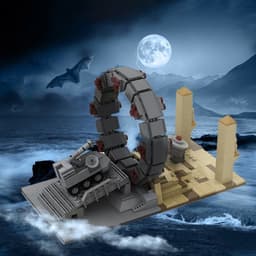image-Moc-27131 Space War Stargate Command Model Star Interstellar Travel Toys Wars Set Toys Kids Gifts Building Blocks Toys