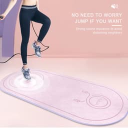 image-Fitness Mat Elasticity Rope Mat Durable Outdoor Yoga Mat Body Line Non-slip Mat Exercise Mute Yoga Mat High Density Board
