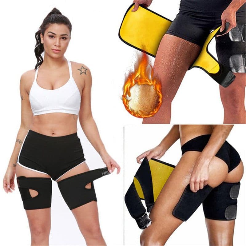 image-Outdoor Sports Thigh Brace, Leg Sweat Shaping Belt, Sports Sweating Leg Brace, Restraint Belt