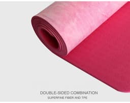 image-Tie-dyed Natural Rubber Yoga Mat Suede Sublimation Transfer Yoga Mat