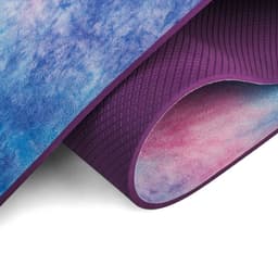 image-Tie-dyed Natural Rubber Yoga Mat Suede Sublimation Transfer Yoga Mat