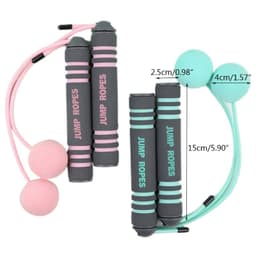 image-Manufacturers Cordless Skipping, Stainless Steel Double-Bearing Skipping Rope, PVC Non-Rope EVA Sponge Ball Skipping Rope