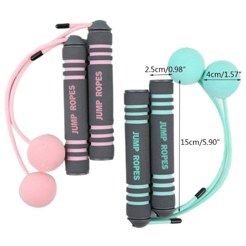 image-Manufacturers Cordless Skipping, Stainless Steel Double-Bearing Skipping Rope, PVC Non-Rope EVA Sponge Ball Skipping Rope