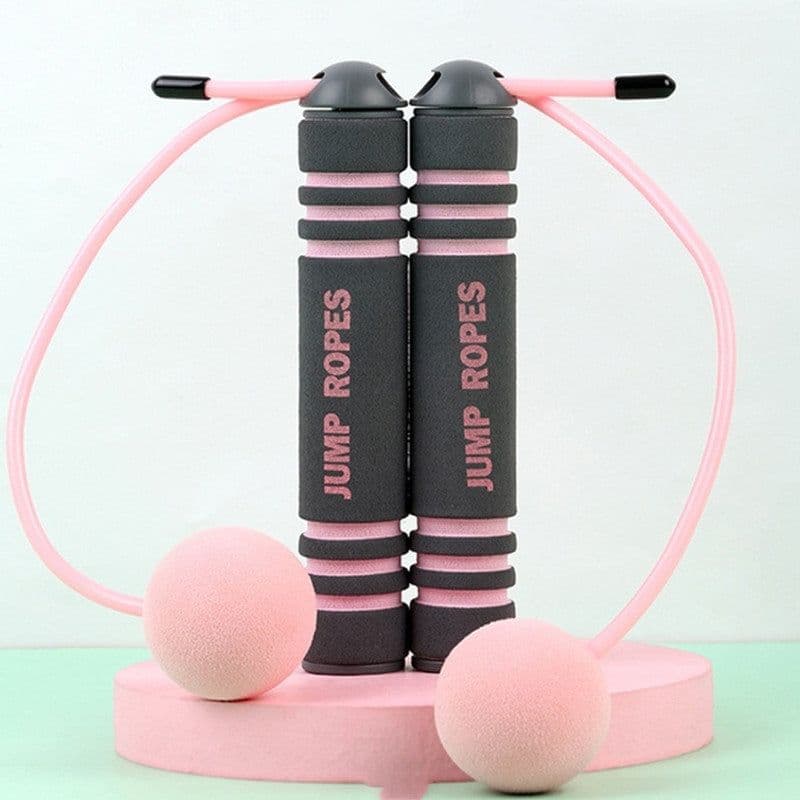image-Manufacturers Cordless Skipping, Stainless Steel Double-Bearing Skipping Rope, PVC Non-Rope EVA Sponge Ball Skipping Rope