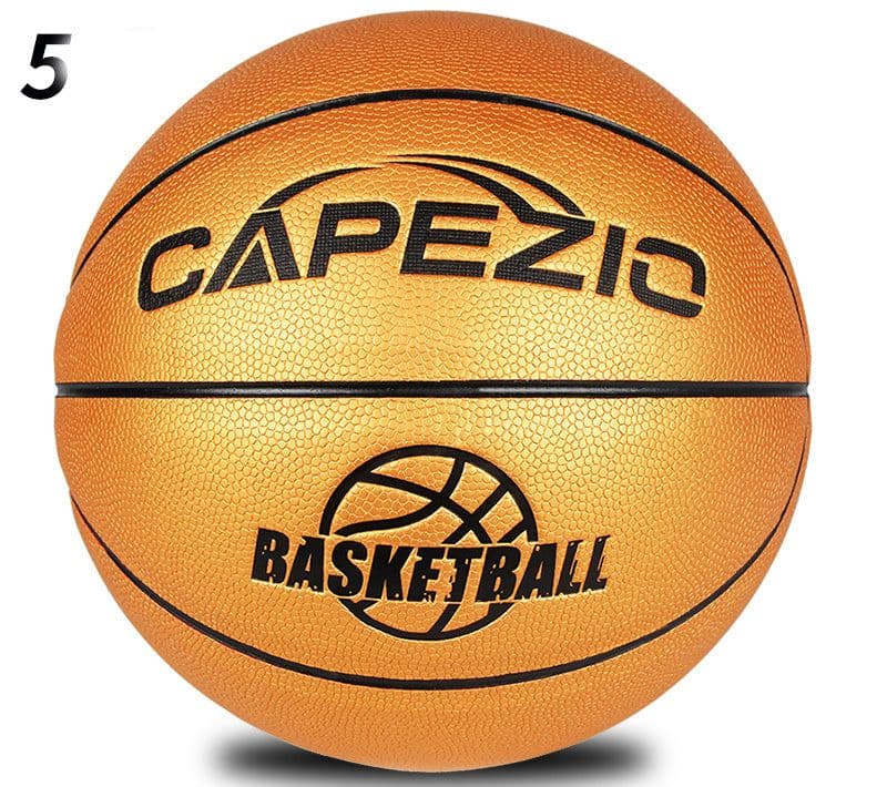 image-No. 5 Children's Basketball No. 5 No. 6 No. 7 P rimary School Students Training Wear-resistant Color Golden Blue Ball