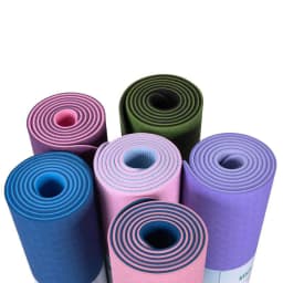 image-Yoga Mat Two-Color 6Mm Posture Line Yoga Mat Fitness Mat