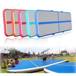 image-Inflatable Gymnastics Mat Yoga Mat Drawing Air Cushion Taekwondo Martial Arts Training