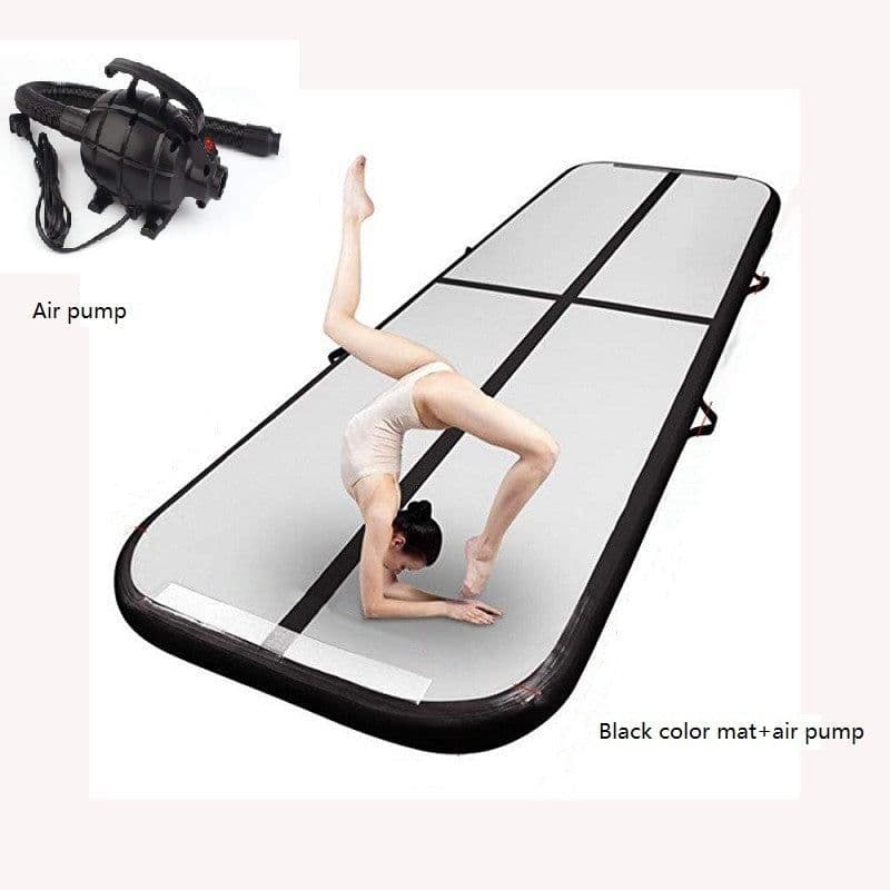 image-Inflatable Gymnastics Mat Yoga Mat Drawing Air Cushion Taekwondo Martial Arts Training