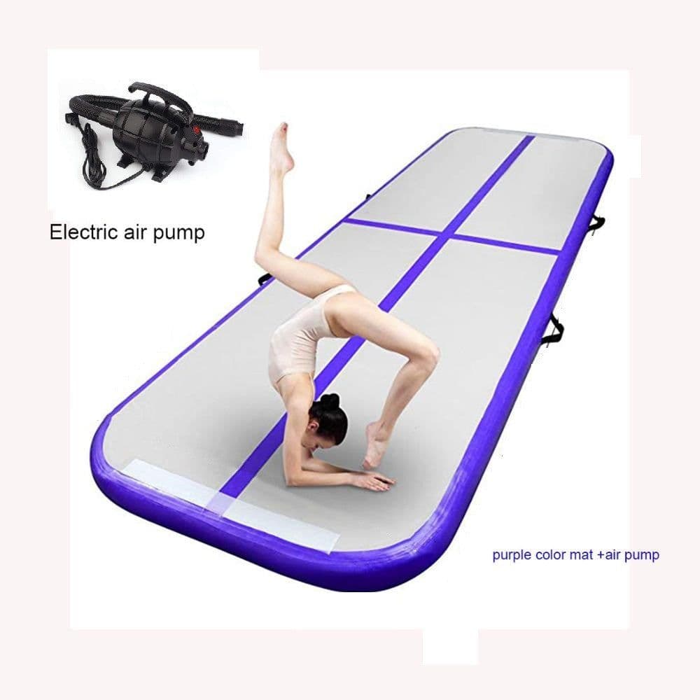 image-Inflatable Gymnastics Mat Yoga Mat Drawing Air Cushion Taekwondo Martial Arts Training