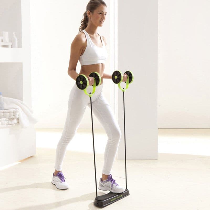 image-Abdominal Rolling Abdominal Machine, Thin Waist, Thin Stomach, Abdominal Exercise Fitness Equipment Home