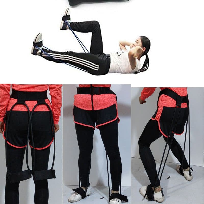 image-Latex Material Yoga Fitness Belt Foot Pedal Tension Rope Home Exercise Fitness Equipment Home Workout Resistance Bands
