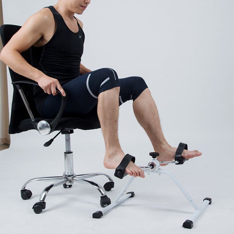 image-Portable Pedal Exerciser Leg Fitness Machine Mini Bicycle Sport Gym Equipment Foldable Indoor Fitness Treadmill Stepper HW086